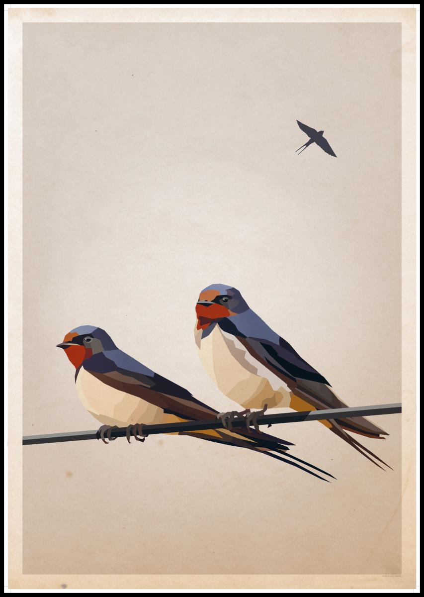 Bildverkstad Swallows Poster