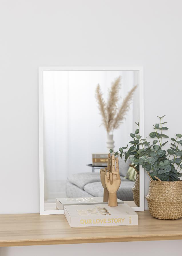 Galleri 1 Spiegel White Wood 50x70 cm