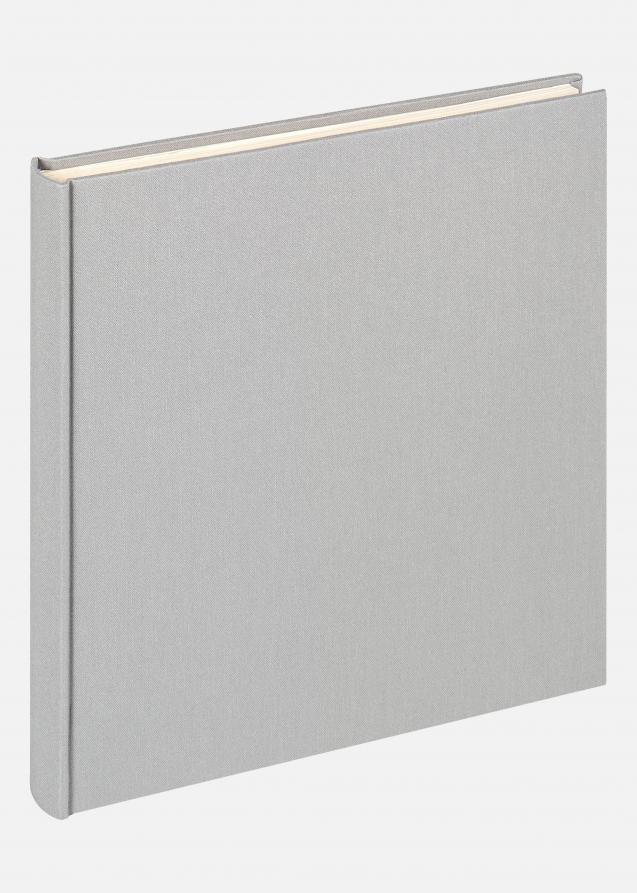 Walther Cloth Album Grijs - 22,5x24 cm (40 Witte zijden / 20 bladen)