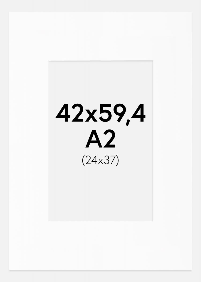 Artlink Passe-partout Wit Standard (Witte kern) A2 42x59,4 cm (24x37)