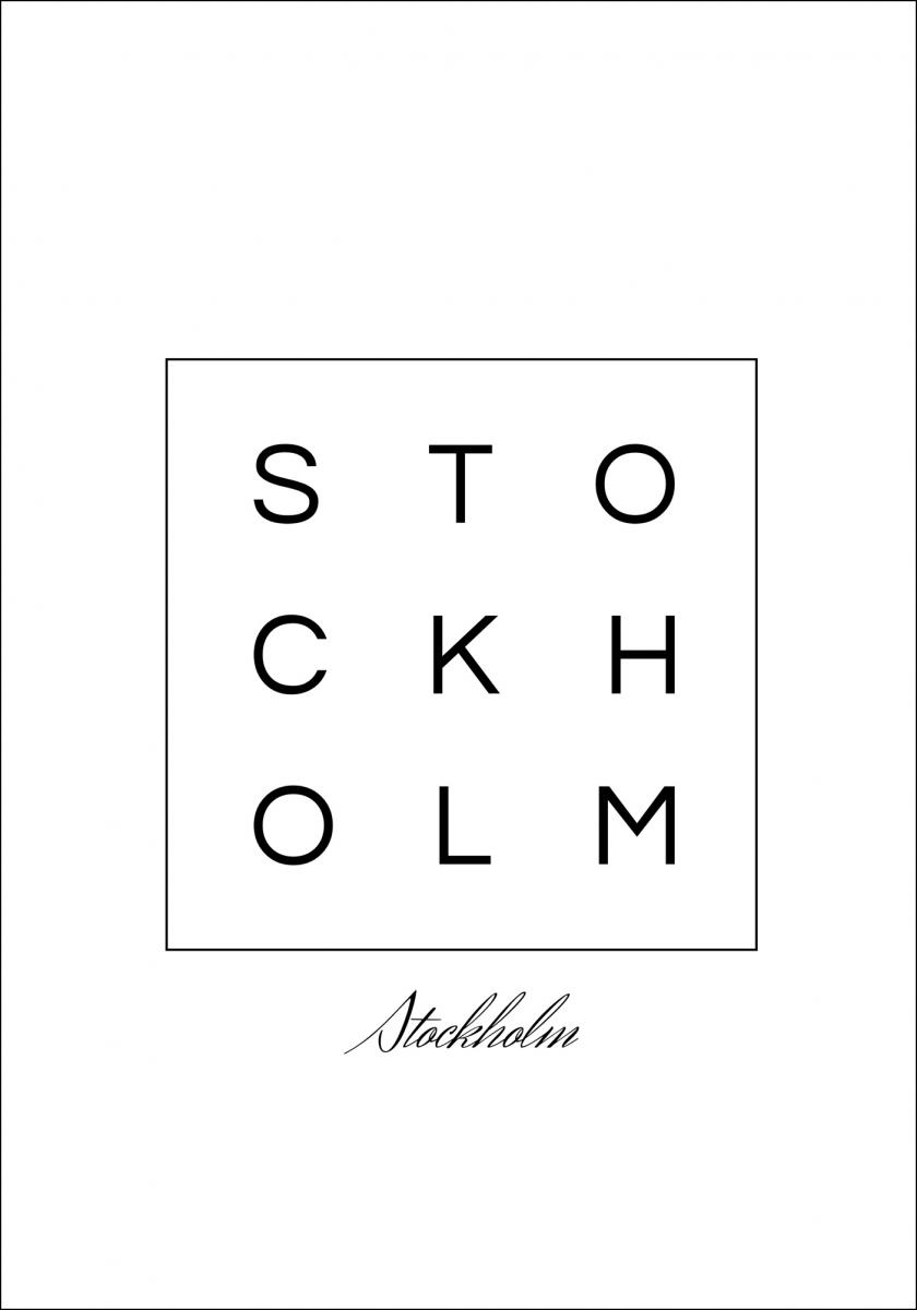 Bildverkstad Stockholm Poster