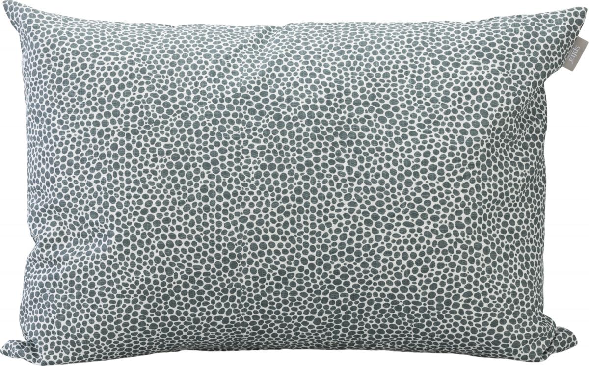 Spira of Sweden Kussensloop Dotte - Gedimd blauw 60x40 cm