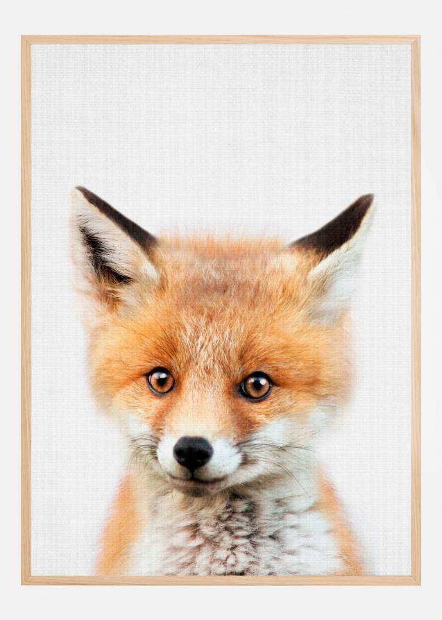 Bildverkstad Peekaboo Baby Fox Poster