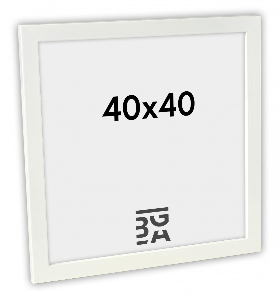 Galleri 1 Fotolijst White Wood Glossy 40x40 cm