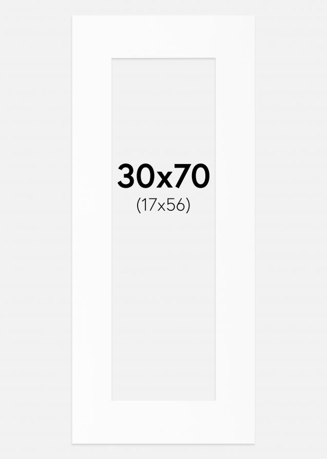 Artlink Passe-partout Wit Standard (Witte kern) 30x70 cm (17x56)
