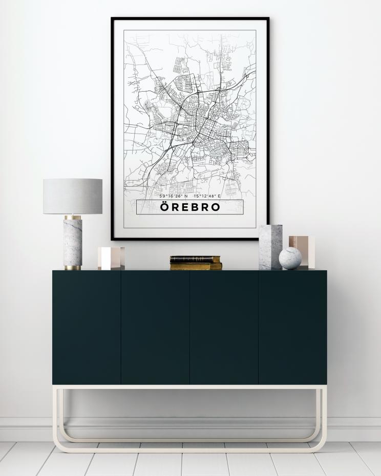 Bildverkstad Map - rebro - White Poster