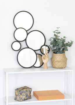 KAILA KAILA Spiegel Bubbles - Zwart 72x43 cm