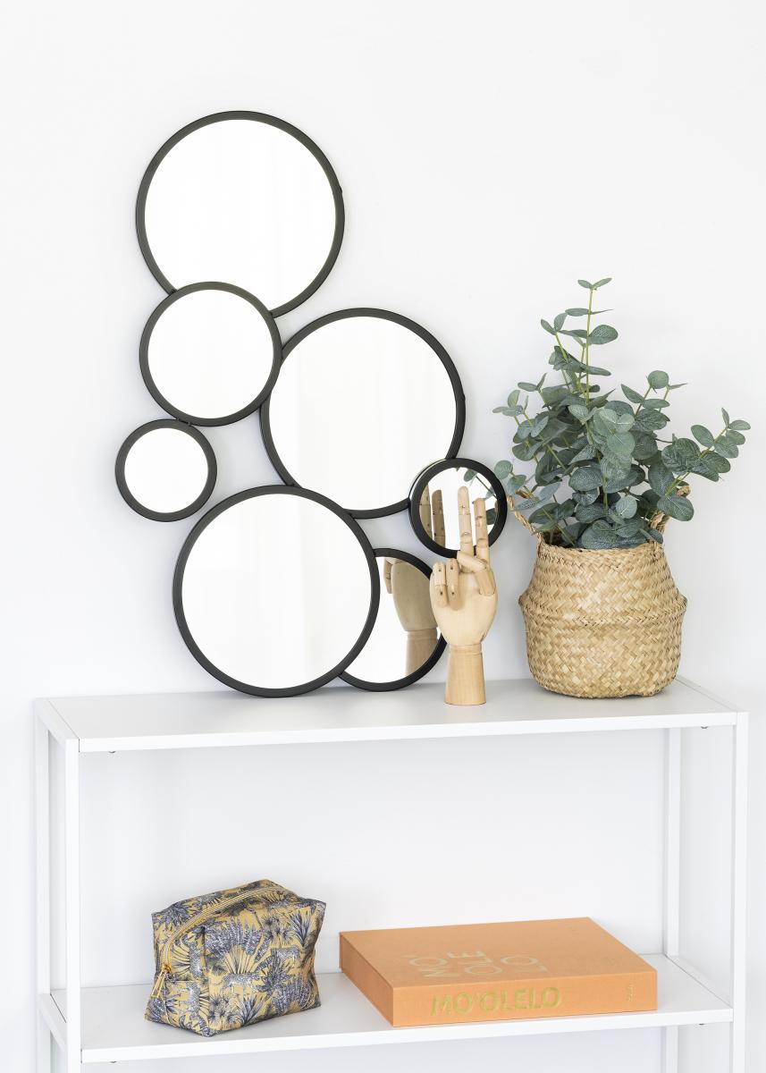KAILA KAILA Spiegel Bubbles - Zwart 72x43 cm