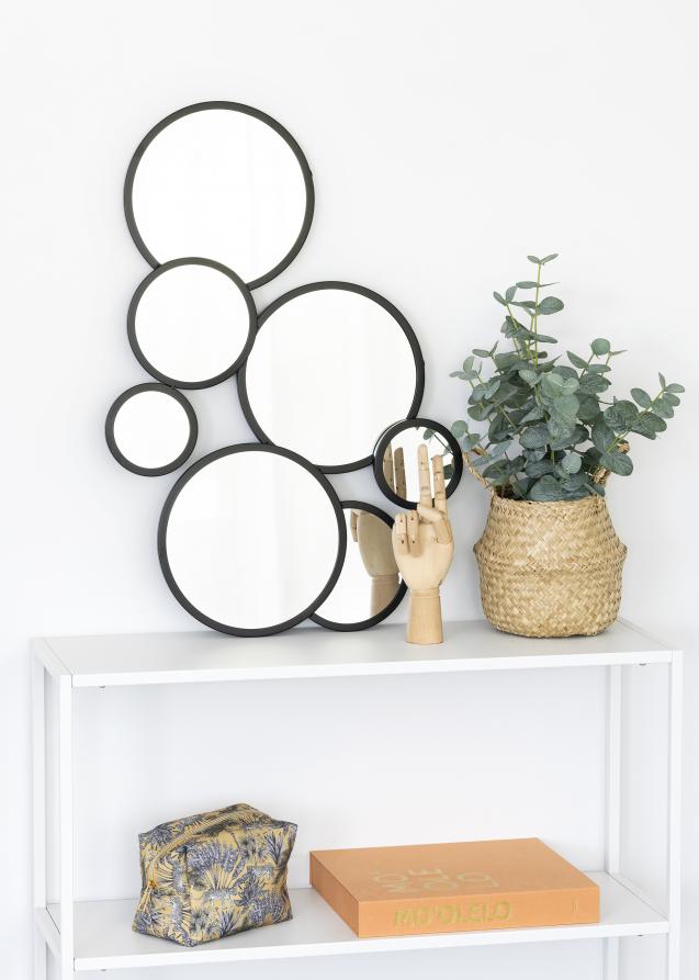 KAILA KAILA Spiegel Bubbles - Zwart 72x43 cm