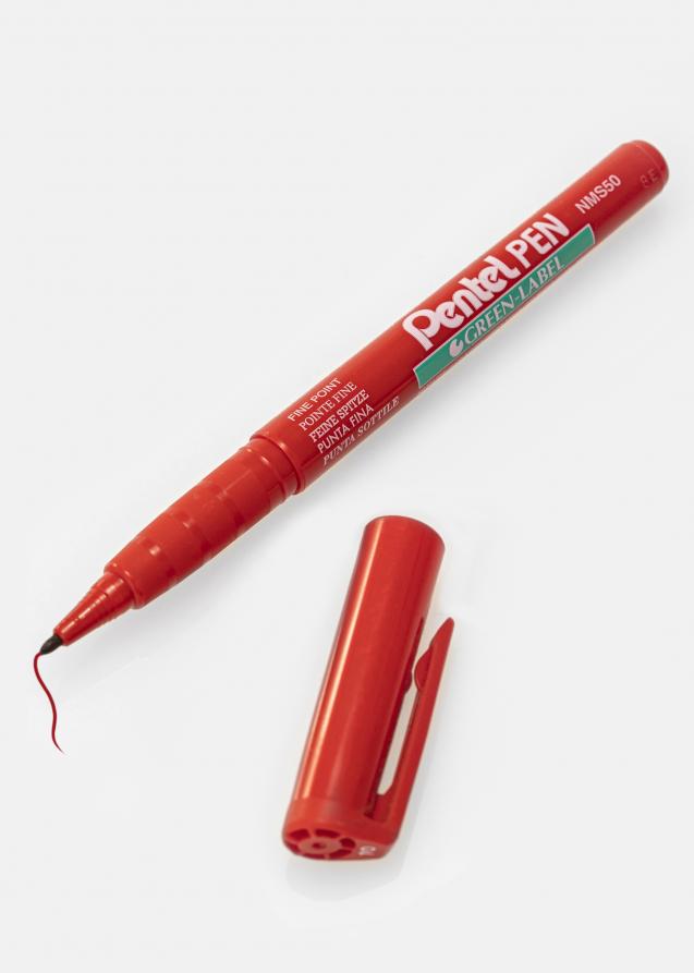 Estancia Pentel NMS50-B - Rood Albumpen - 1 mm