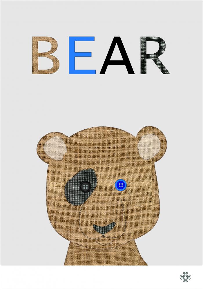 Bildverkstad Fabric bear Poster