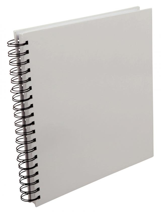 Estancia Vierkant Spiraalfotoalbum Wit - 25x25 cm (80 Wit zijden / 40 bladen)