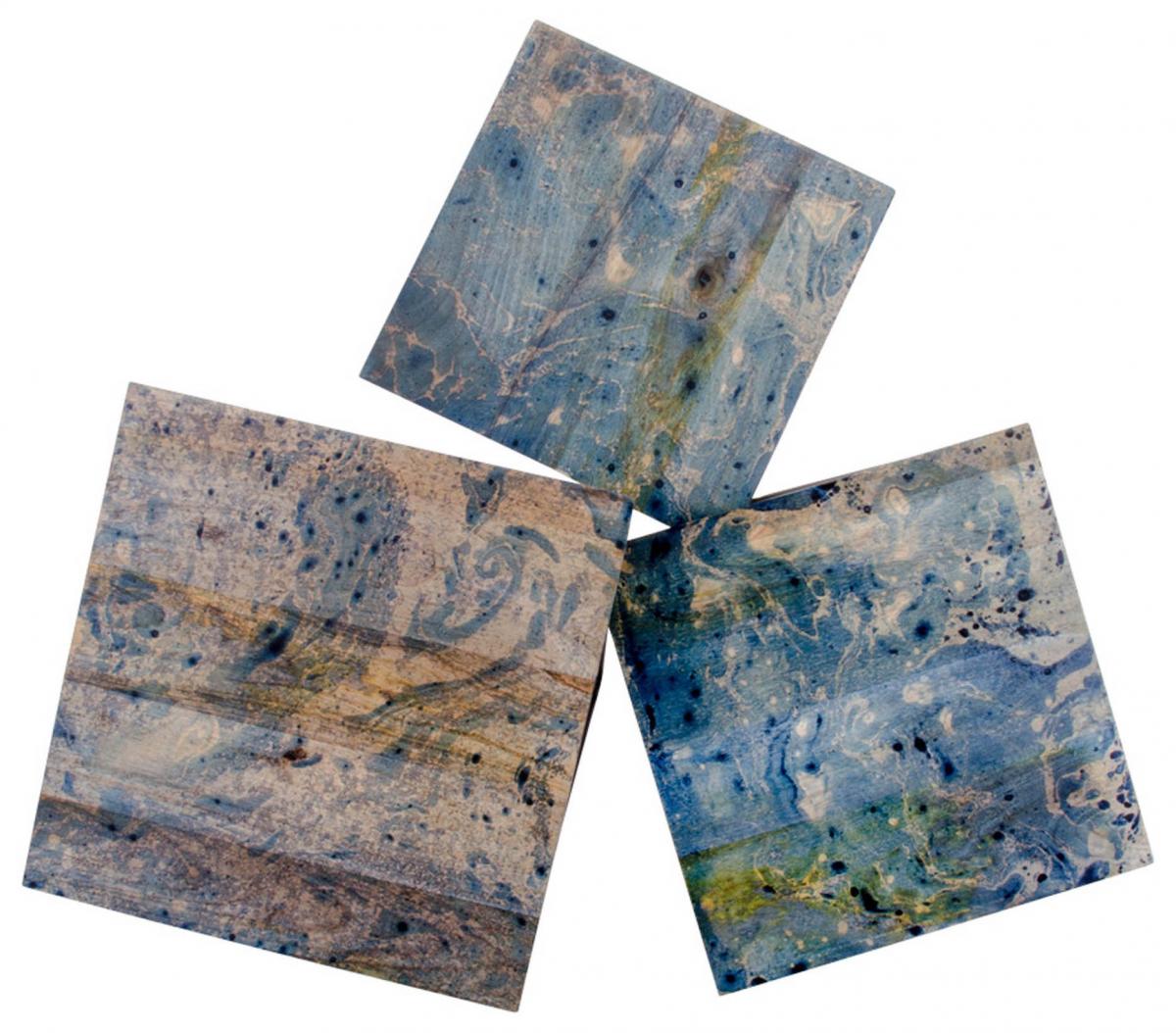 House Nordic Bijzettafel Ranchi Blauw- 3 st