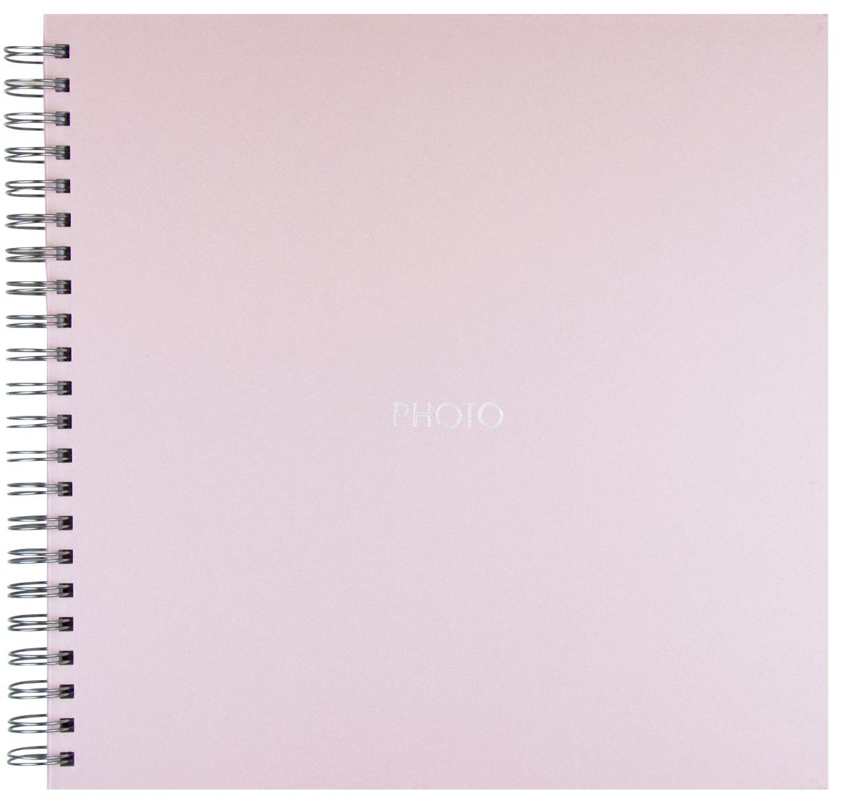 Burde Pink Spiraalalbum - 30x30 cm (48 witte zijden / 24 bladen)