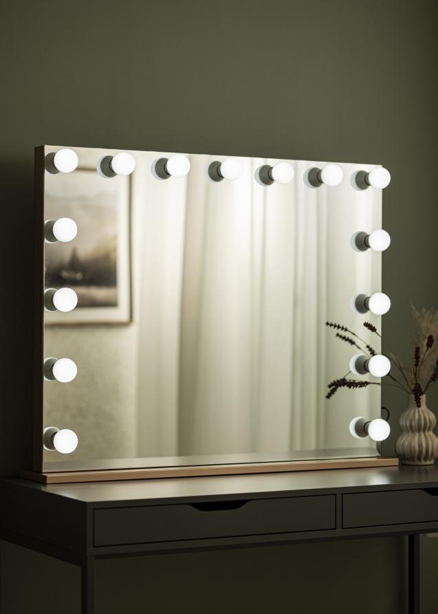 KAILA KAILA Make-up spiegel Hollywood Edge 15 E27 Roségoud 100x80 cm
