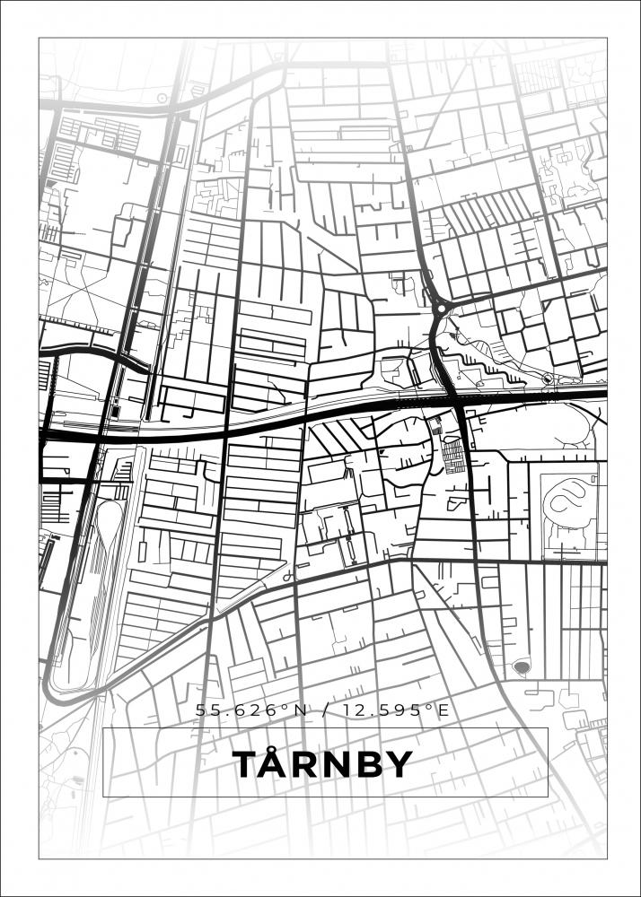 Bildverkstad Map - Trnby - White Poster