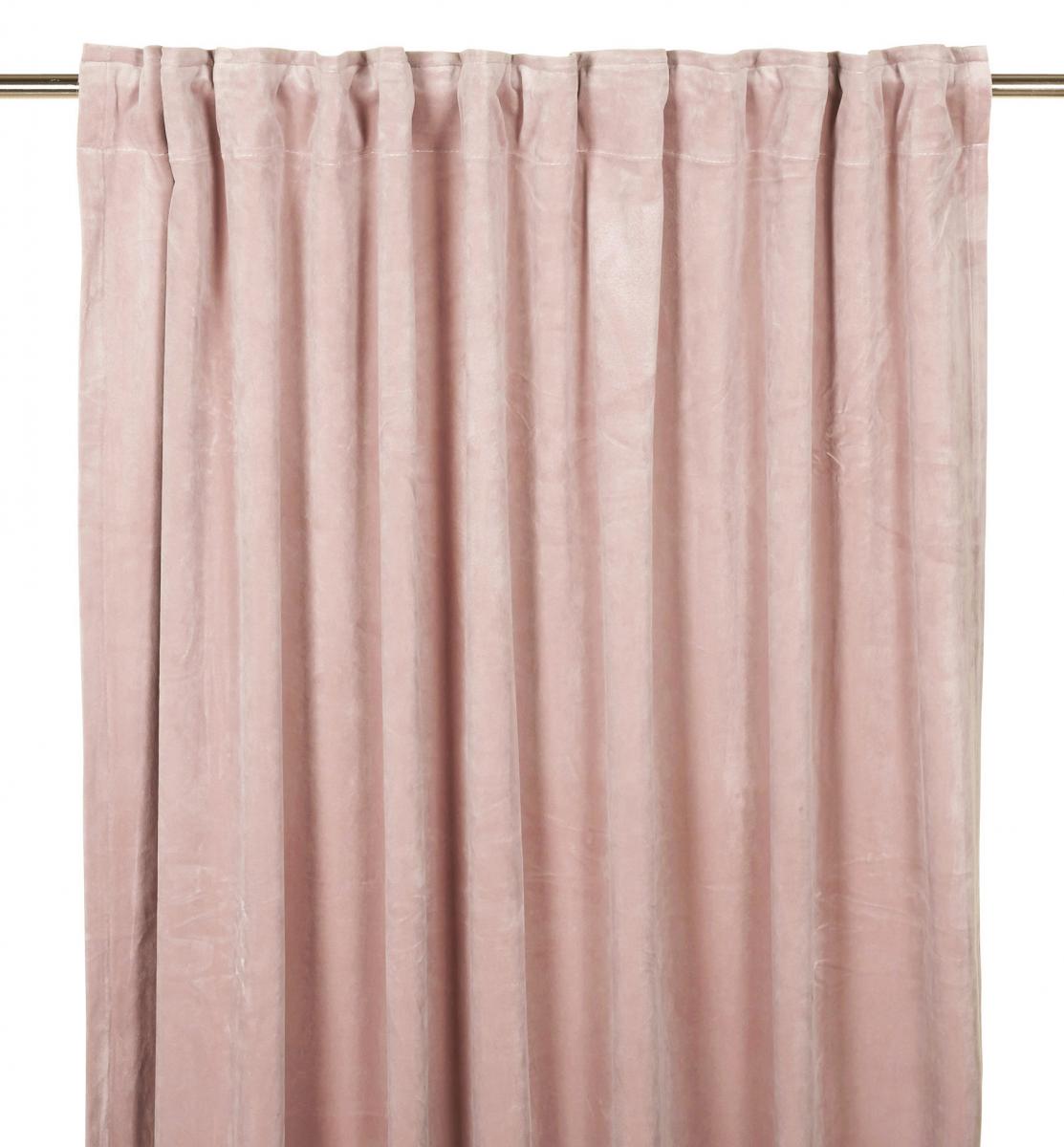 Fondaco Plooiband gordijnen Velvet - Roze set van 2