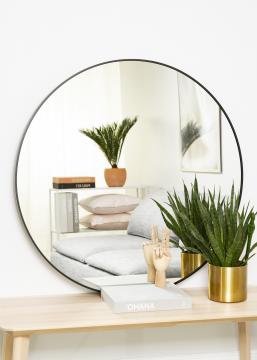 KAILA KAILA Round Mirror - Edge Black 100 cm 