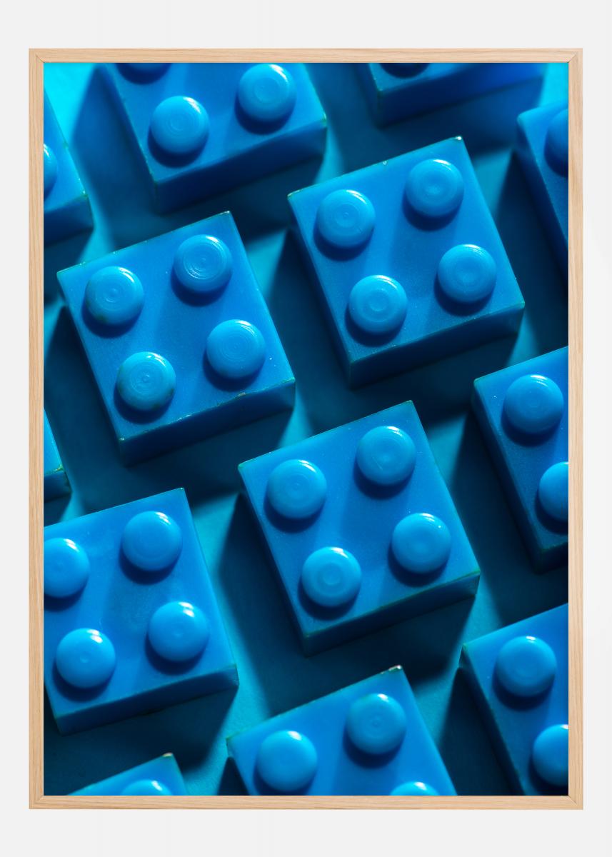 Bildverkstad Blue lego Poster