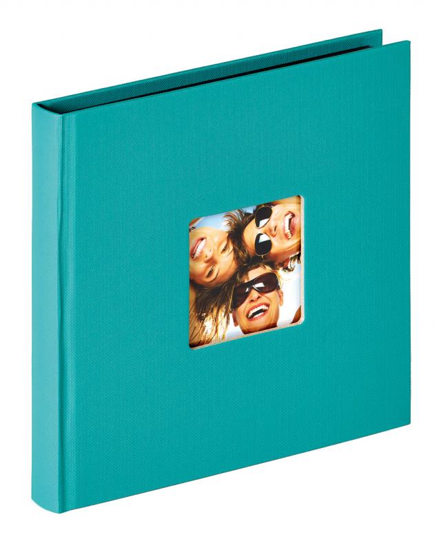 Walther Fun Album Turquoise - 18x18 cm (30 Zwarte zijden / 15 bladen)