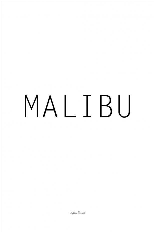 Bildverkstad Malibu text art Poster