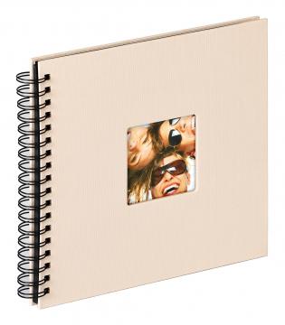Walther Fun Spiraalalbum Zand - 26x25 cm (40 Zwarte zijden / 20 bladen)