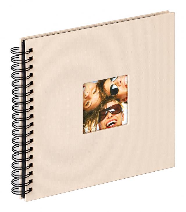 Walther Fun Spiraalalbum Zand - 26x25 cm (40 Zwarte zijden / 20 bladen)