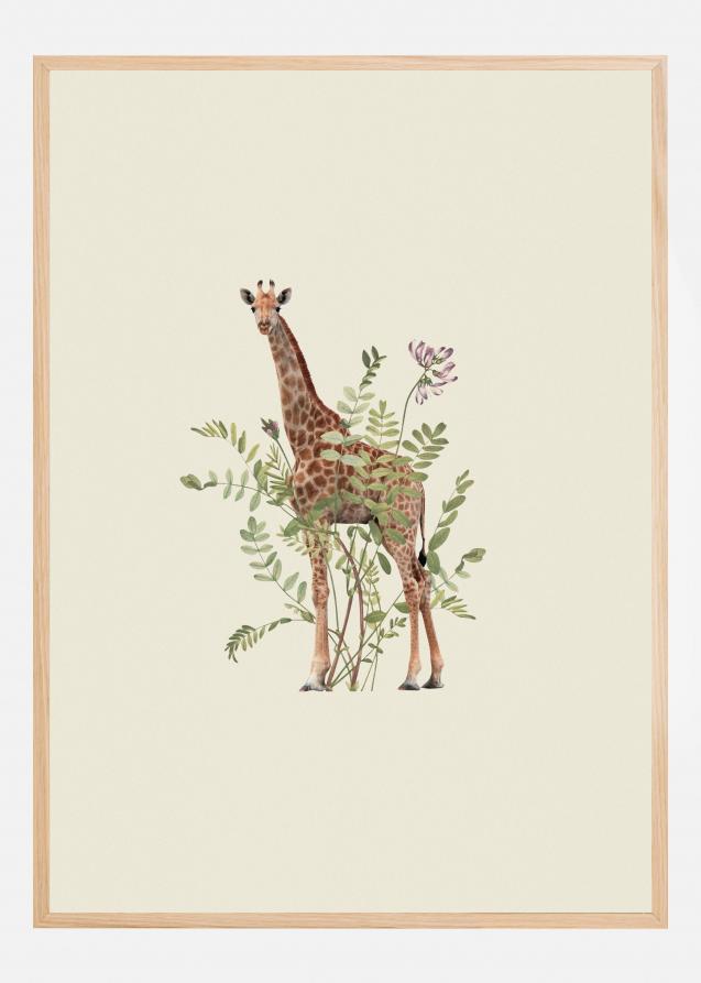 Bildverkstad Floral giraffe Poster