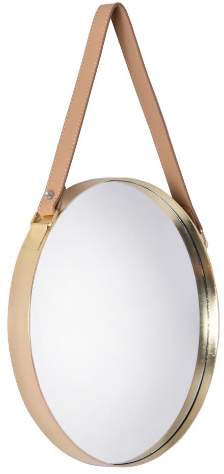 Innova Editions Mirror Round Metal Brass  30 CM