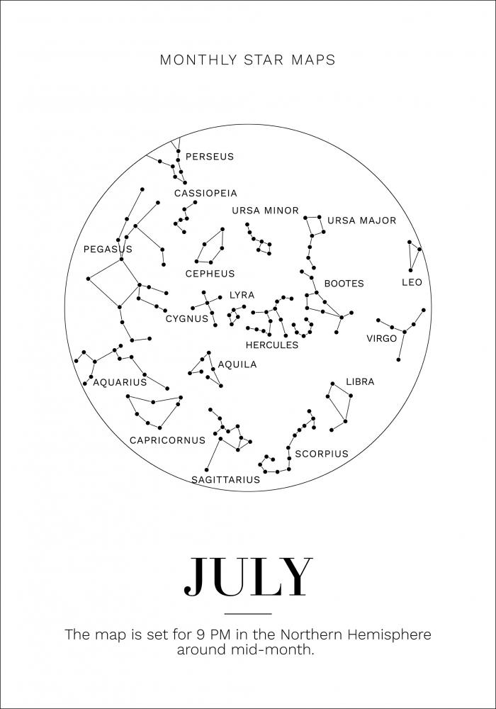 Bildverkstad Monthly star July Poster