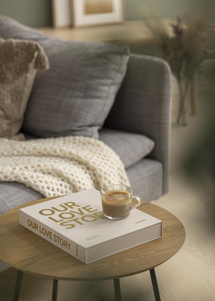 KAILA KAILA OUR LOVE STORY Creme - Coffee Table Photo Album (60 Zwarte zijden)