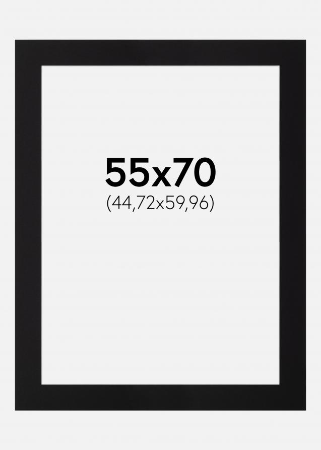 Galleri 1 Passe-partout Zwart (Witte kern) 55x70 cm (44,72x59,96)