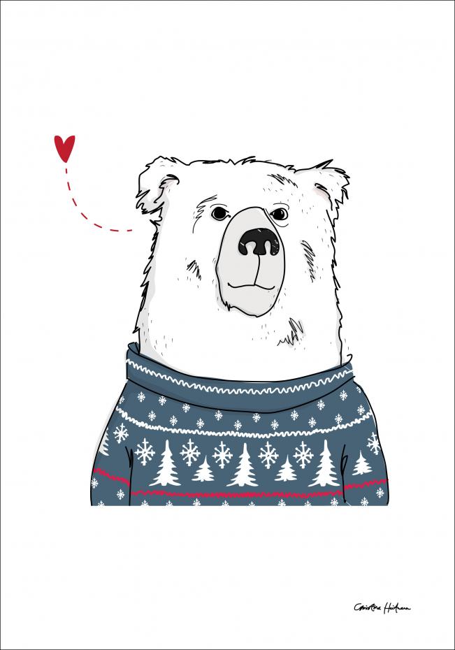 Bildverkstad Winter Bear Poster