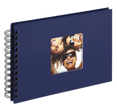 Walther Fun Spiraalalbum Blauw - 23x17 cm (40 Zwarte zijden / 20 bladen)