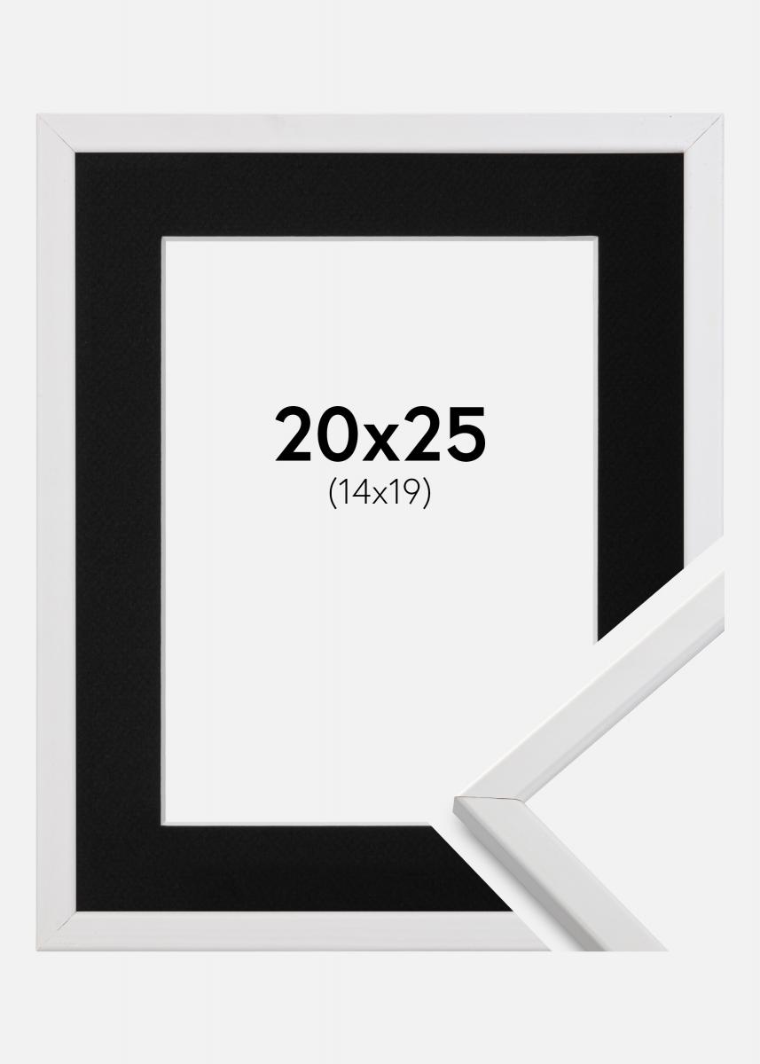 Artlink Passe-partout Zwart Standaard (Witte kern) 20x25 cm (14x19)