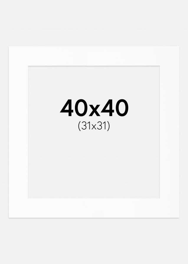 Artlink Passe-partout Wit Standard (Witte kern) 40x40 cm (31x31)