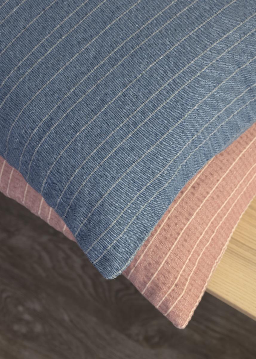 Boel&Jan Kussensloop Raw Stripe - Roze 50x50 cm