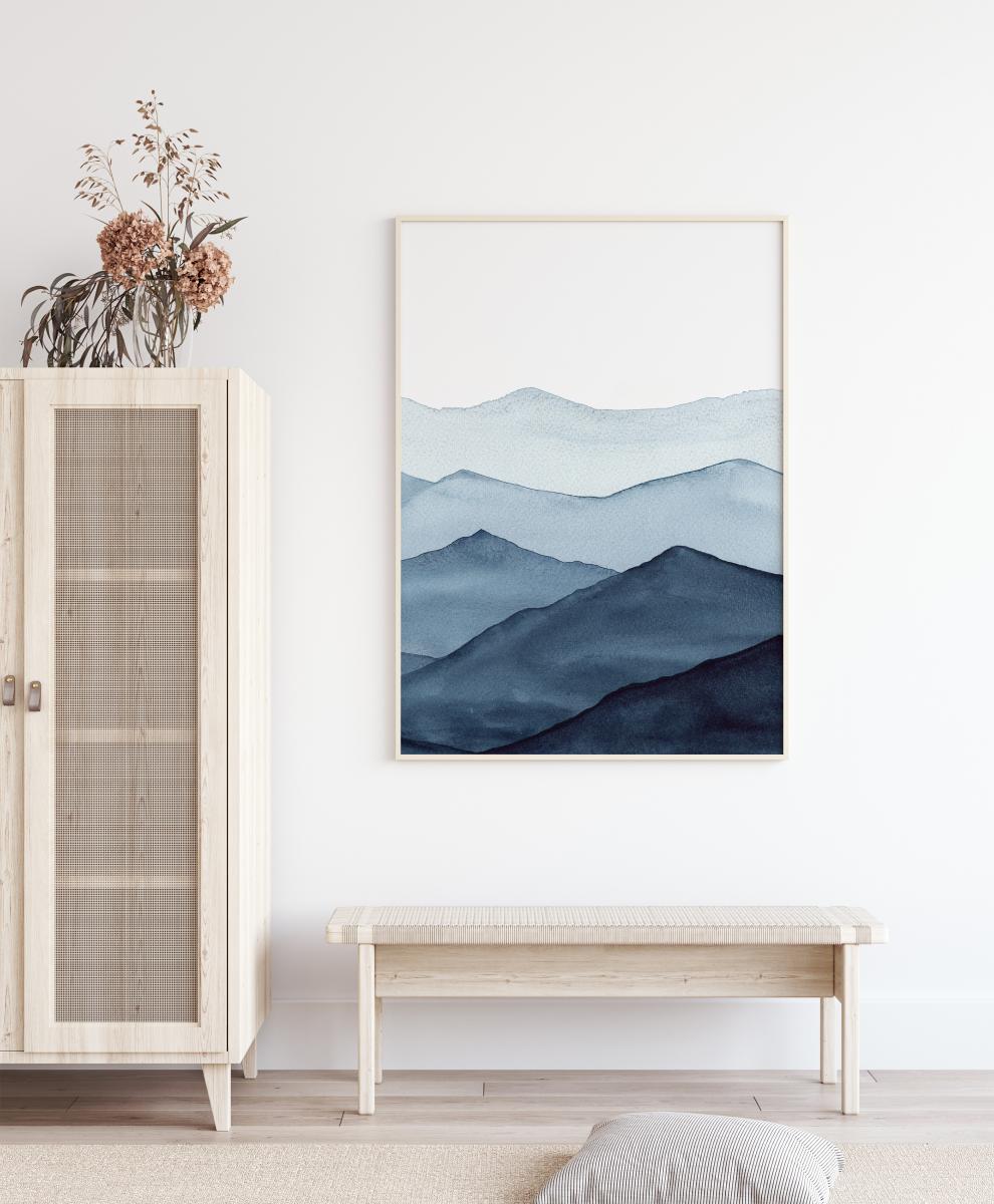 Bildverkstad Abstract Blue Poster