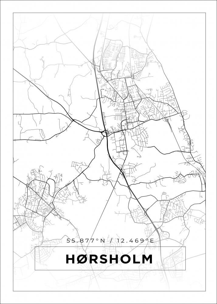 Bildverkstad Map - Hrsholm - White Poster