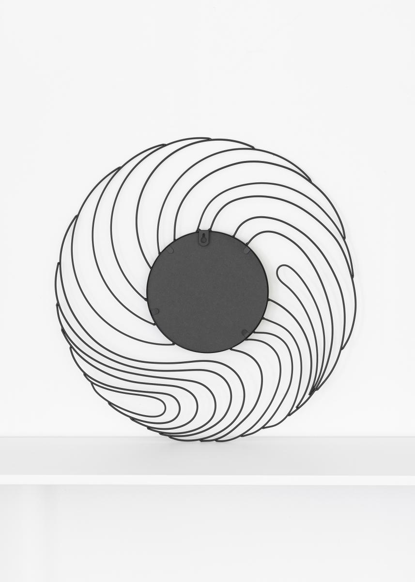KAILA KAILA Spiegel Storm - Zwart 50 cm Ø