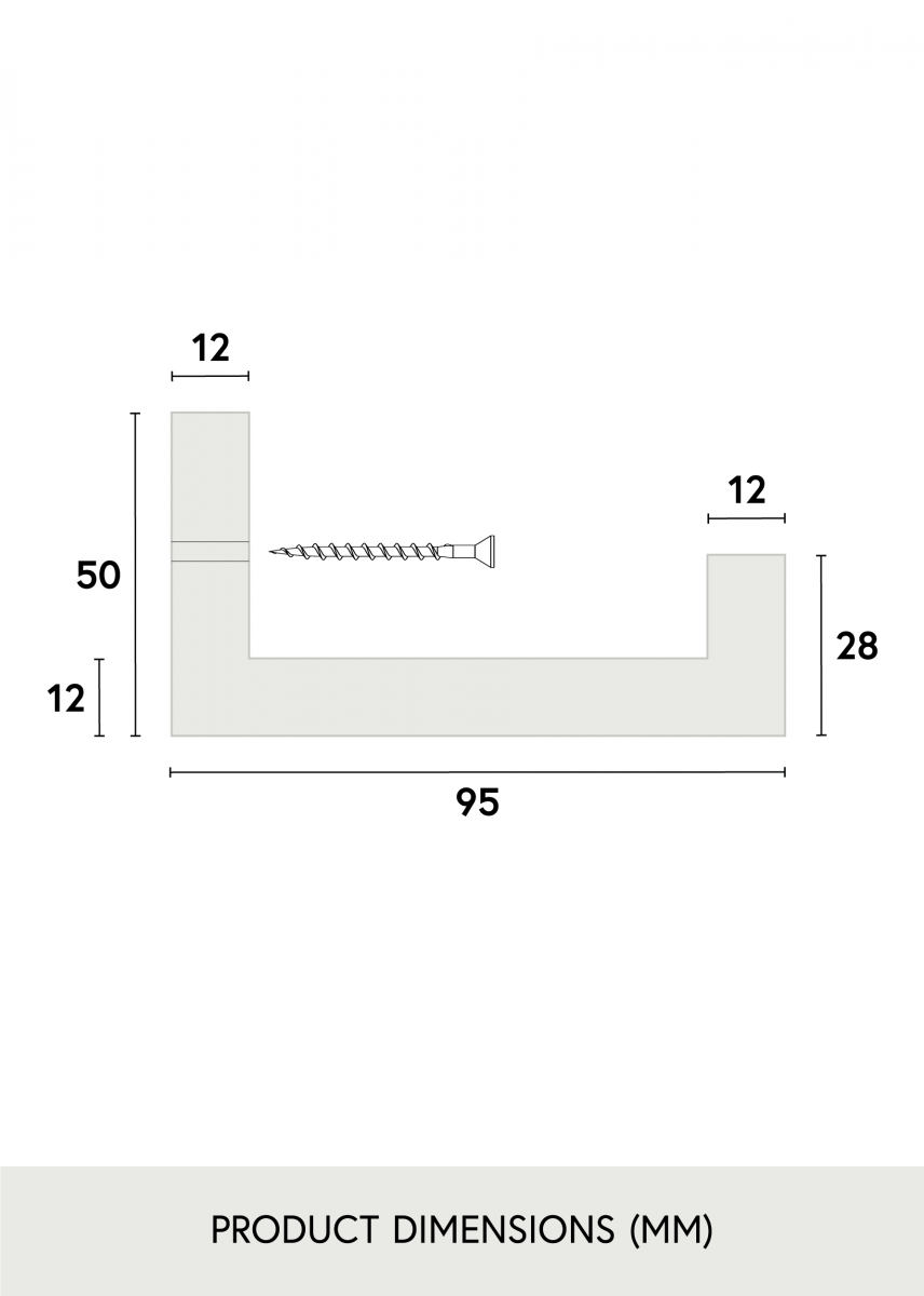 Artlink Fotoplank Wit 90 cm