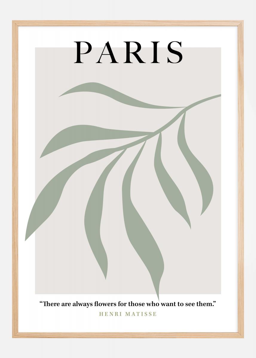 Bildverkstad Henri Matisse - Paris Art Green Poster