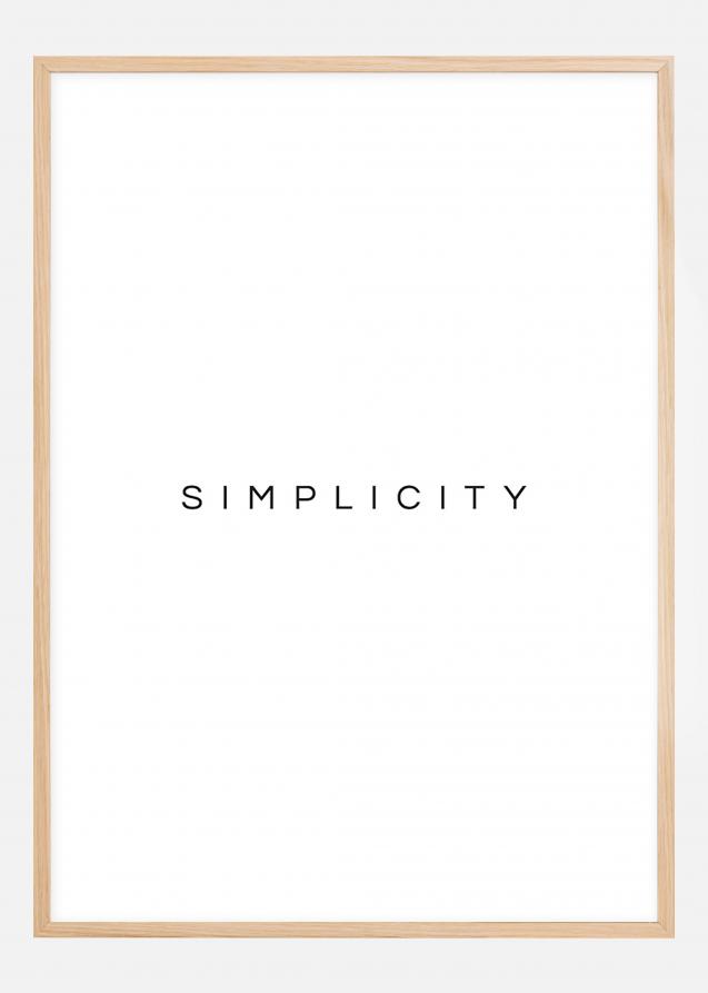 Bildverkstad Simplicity Poster