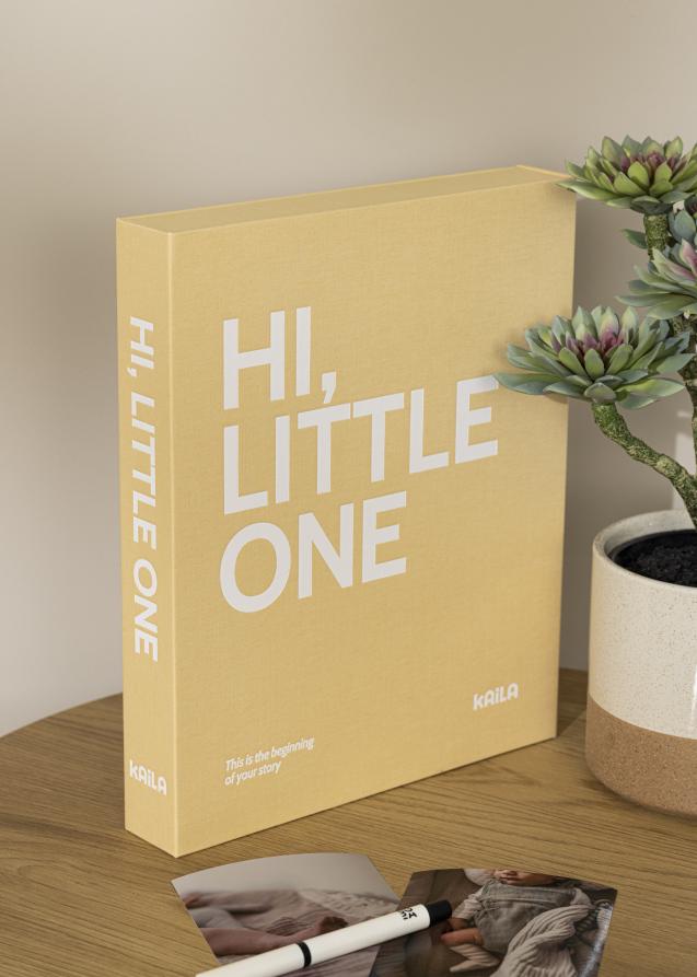 KAILA KAILA HI LITTLE ONE Yellow - Coffee Table Photo Album (60 Zwarte zijden)