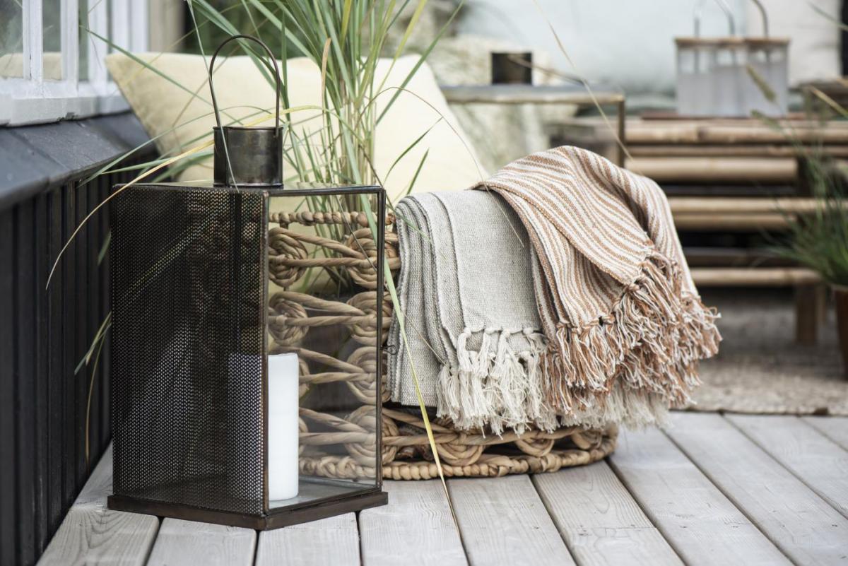IB Laursen Plaid Stripes - Roest 130x160 cm
