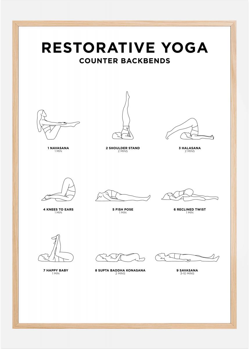 Lagervaror egen produktion Restorative Yoga - White Poster