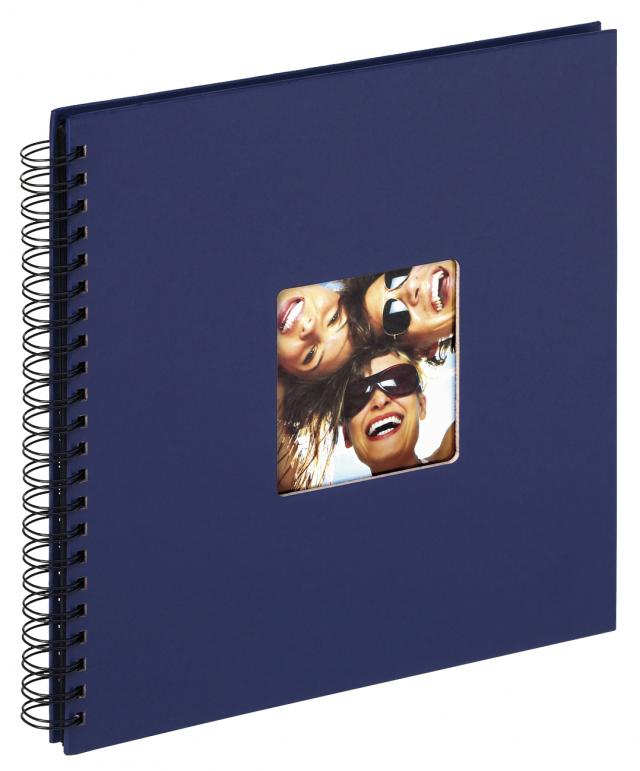 Walther Fun Spiraalalbum Blauw - 30x30 cm (50 Zwarte zijden / 25 bladen)