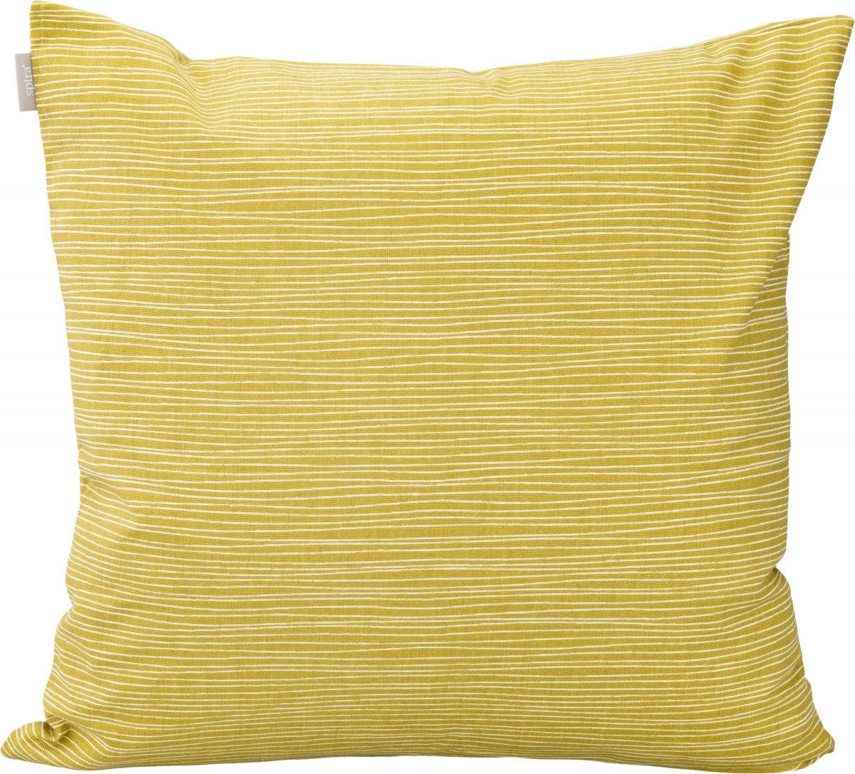 Spira of Sweden Kussensloop Line - Mosterd 50x50 cm