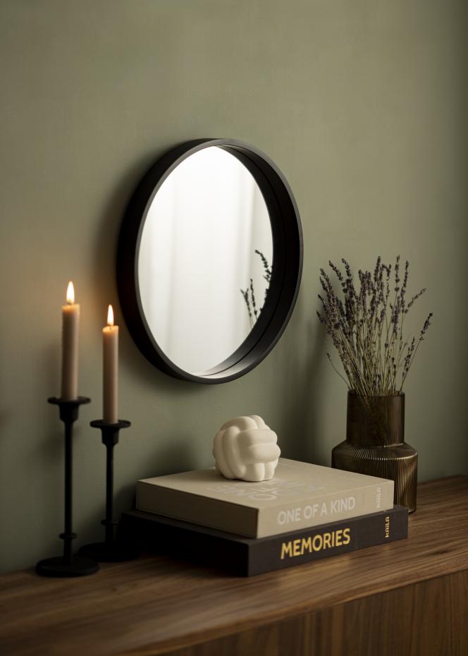 Incado Spiegel Zwart Cirkel 40 cm