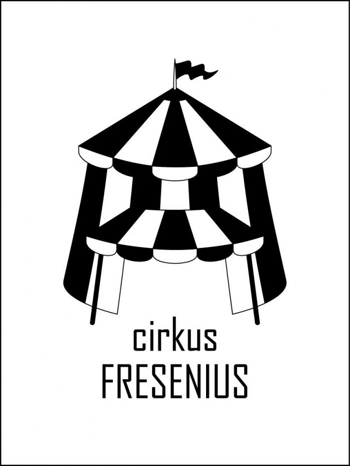 Personlig poster Cirkus Family Black